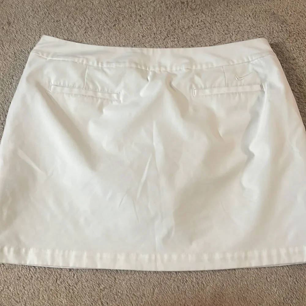 Nike Golf DriFit White Tennis Skirt Skort 14
